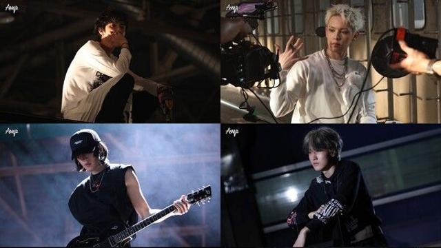 'FNC밴드' AxMxP, ‘I Did It’ 뮤비 비하인드 공개…'탈 신예급 시크감성'