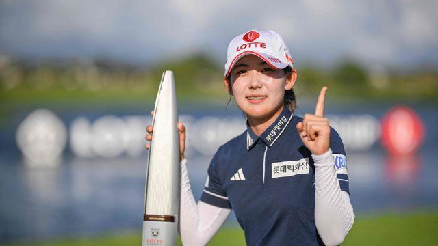 ‘KLPGA 대표 장타자’ 황유민, 롯데 챔피언십 우승…LPGA 투어 직행