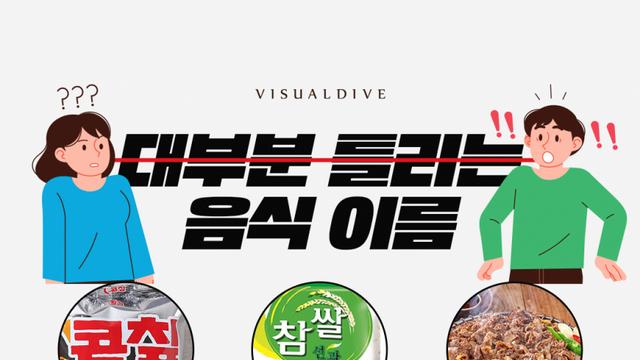 대부분 틀리는 음식 이름