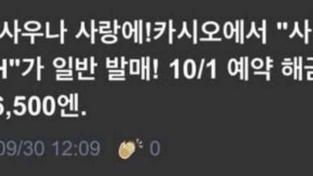 카시오 사우나 워치 본격 정식 출시 시작