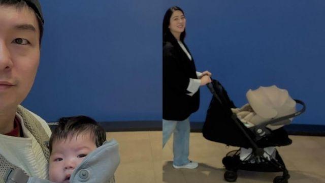 박세영♥곽정욱, 부모 된 ‘학교’ 커플… 딸과 첫 추석 보내 [RE:스타]