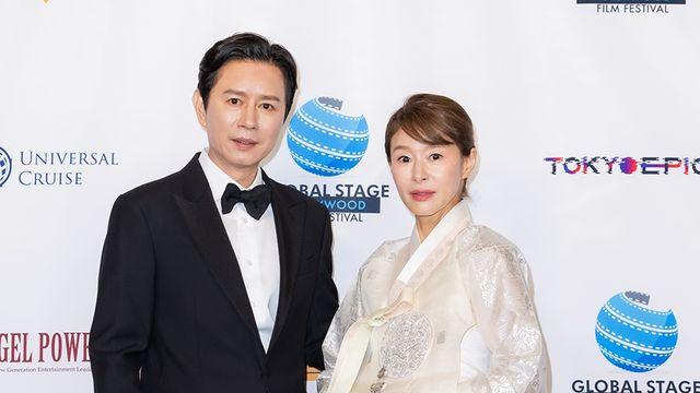 '글로벌스테이지 할리우드영화제' 김민종·예지원, 레드카펫 수놓았다