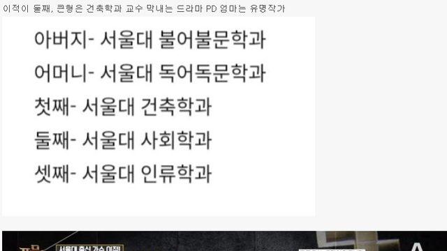 가수 이적 가족 학벌