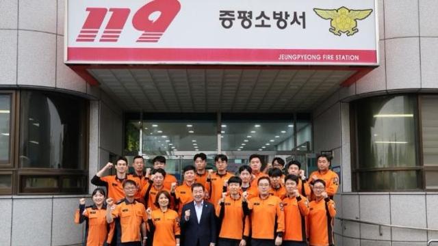 이재영 증평군수, 추석 명절 경찰서, 소방서 등 현장 근무자 위문