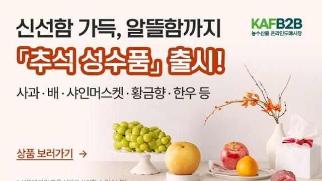농식품부·aT, 농수산물 온라인도매시장 할인..물가 안정 유도