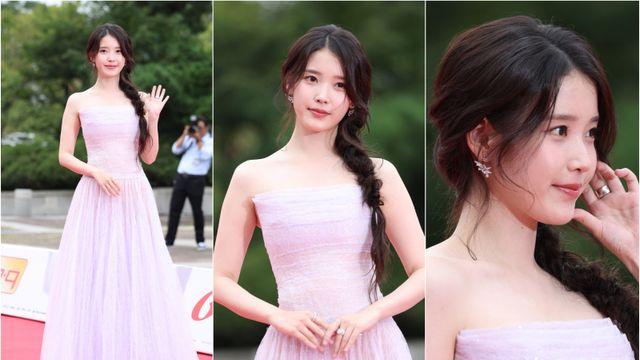 아이유·츄, 화사한 매력으로 서울드라마어워즈 레드카펫을 장악하다