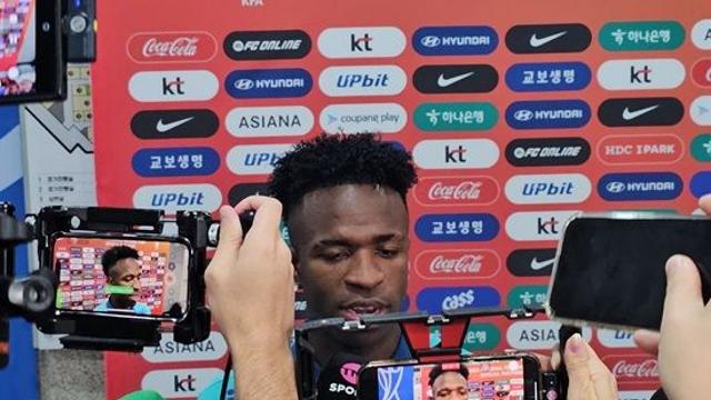 홍명보호 탈탈 털었다, '韓 멘붕 빠트린' 비니시우스…5-0 대승 이유 묻자 