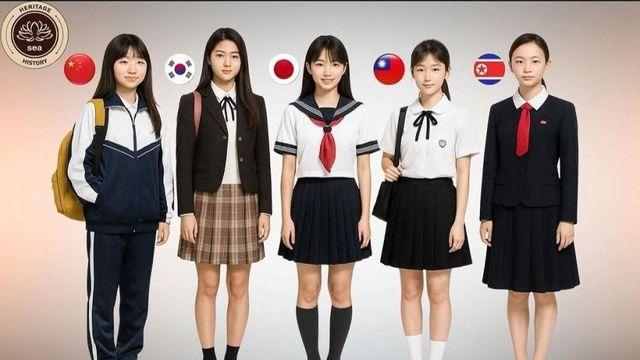 아시아 각국 여고생 교복
