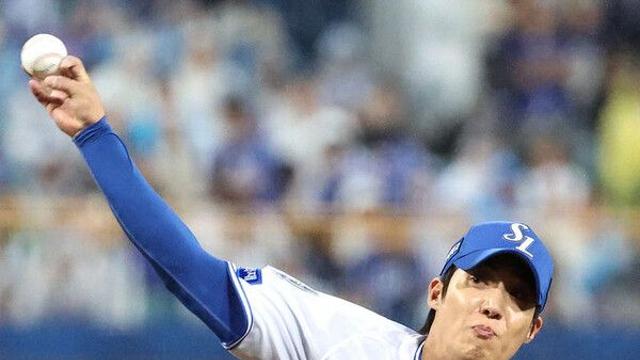 원태인 6⅔이닝 1실점 쾌투…삼성, 3차전 잡고 2승 1패 우위[준PO]