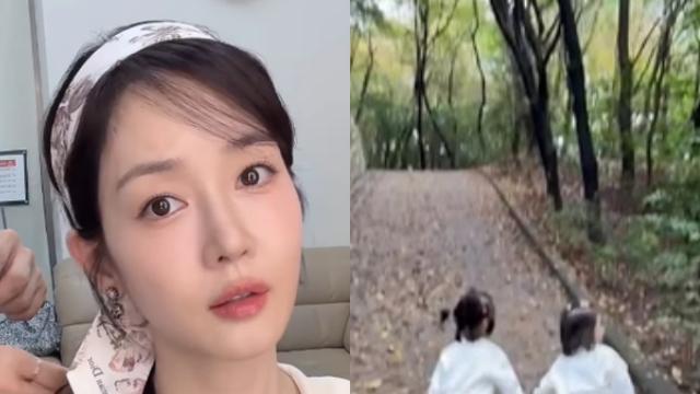 성유리, 쌍둥이 딸 손잡고 나들이…‘붕어빵 자매’의 귀여운 일상