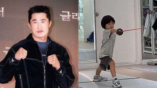 김동현, 운동 DNA 그대로 물려받은 ‘6살 子’→펜싱 영재…얼굴도 붕어빵 [RE:스타]