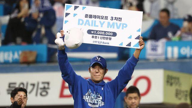 '가을야구 우천 악연' 끊은 원태인 