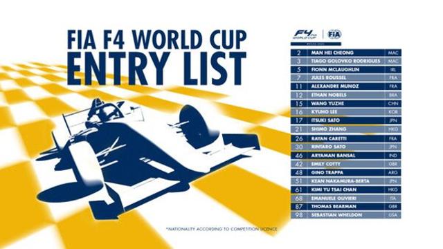 FIA, 첫 ‘F4 월드컵’ 엔트리 리스트 발표… “미래의 F1 챔피언 만나볼까?”