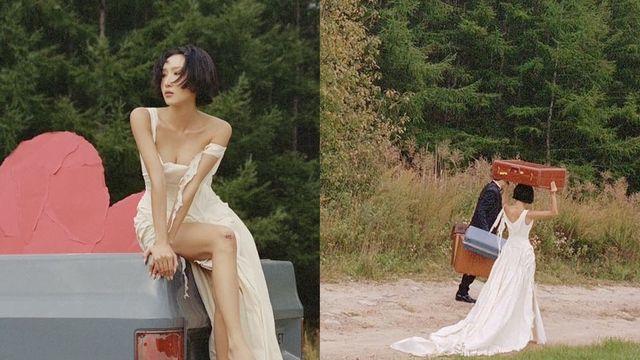 화사, ’12살 사업가’ 열애설 해명하더니…웨딩드레스 입었다 [RE:스타]