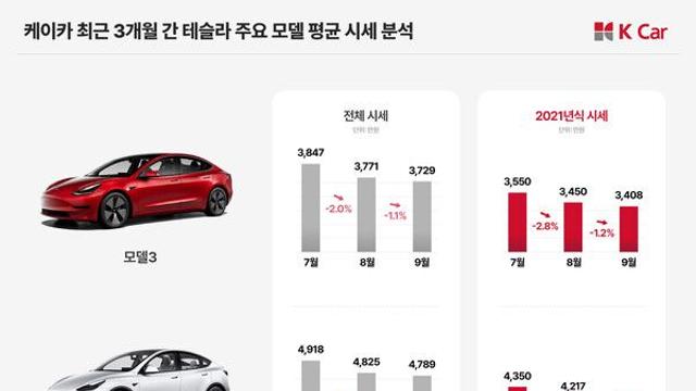 보증이 끝난 테슬라 모델3∙Y, 충전 결함 우려에 가격 하락