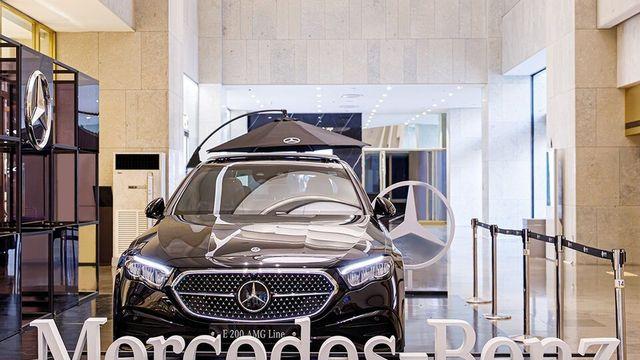 벤츠 한성모터스, 롯데백화점 부산본점서 'E 200 AMG Line' 특별 팝업 전시