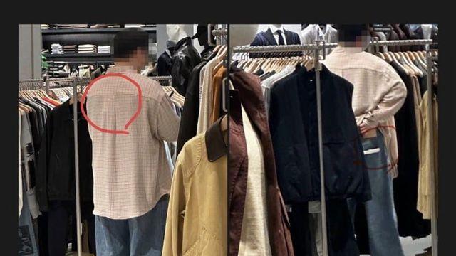 더현대 모 편집샵 직원들이 텍도 안뗀 매장옷을 입은채 일한게 발견됨