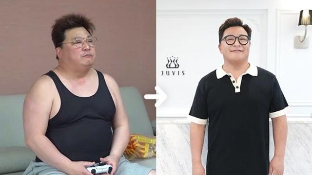 '105kg→85kg 감량' 윤정수, ♥원진서 눈에 꿀 떨어지네…