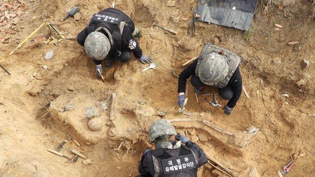 군, DMZ 백마고지서 6·25 전사자 유해발굴 3년 만에 재개