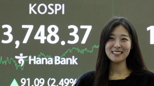 코스피 불장 3700-삼성전자 9만6900원 ‘역대 최고가’ 불장