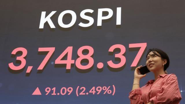 KOSPI指数突破3700点