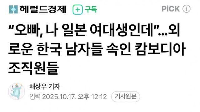 “오빠, 나 일본 여대생인데” 외로운 한남들.jpg