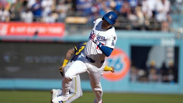 다저스, 3-1로 밀워키 꺾고 NLCS 3연승…WS 진출까지 '단 1승'