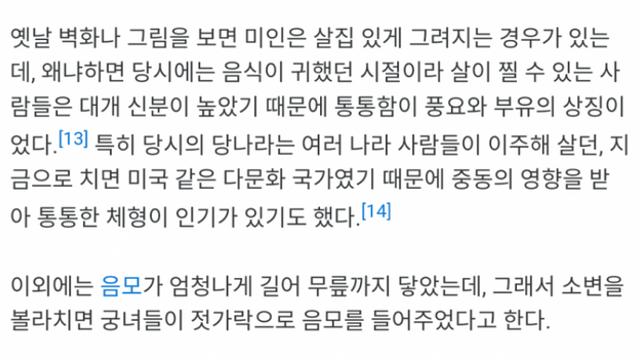 양귀비 실제 외모 묘사중 충격적인 부분