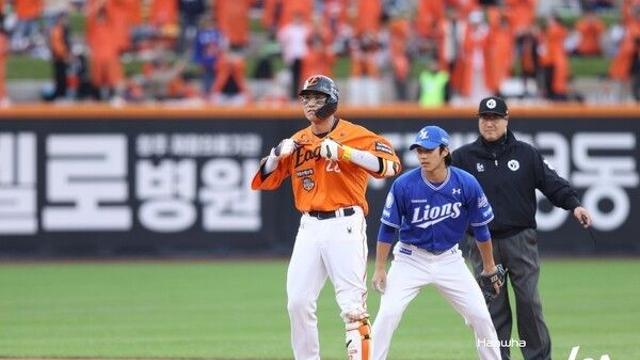 [STN 현장] '3안타 3타점 폭발' 한화 주장 채은성 