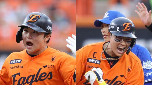 1차 역전 문현빈, 2차 역전 채은성...한화,  완벽한 신구 조화로 잡은 76.5% [PO1]