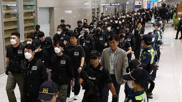 캄보디아 송환 64명 중 45명 충남경찰청서 수사…피의자 신분(종합)