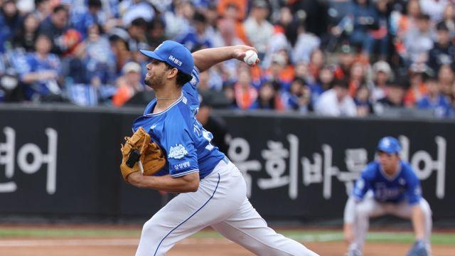 폰세와 선발 맞대결…삼성 가라비토, 3.1이닝 5실점 조기강판