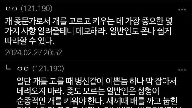 어둠의 강형욱의 반려견 고르는 법 