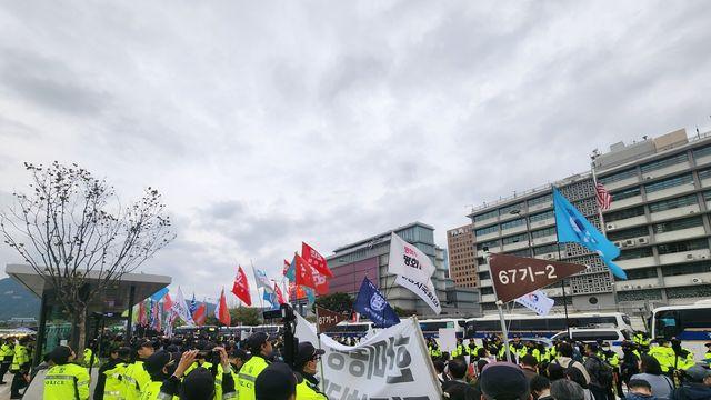 미국대사관 맞은편서 트럼프 규탄…주말 서울도심 곳곳 집회