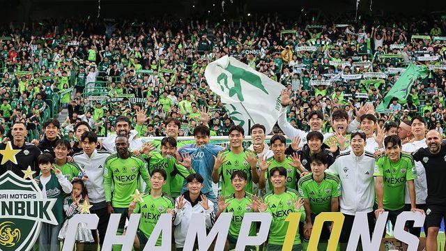 전북, 통산 10번째 K리그 우승별…4년 만에 왕좌 탈환(종합2보)