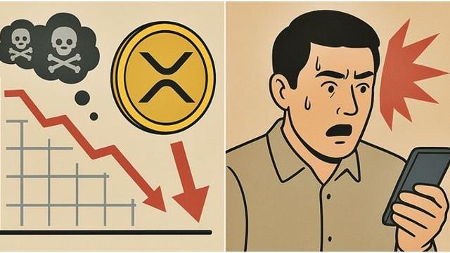 4일 연속 하락 중인 암호화폐(코인) 리플... 지지선은 1.90달러?