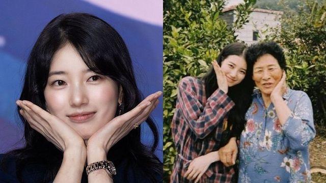 “미모는 유전” 수지, 외할머니 옆에서 활짝…쏙빼닮은 미모 [RE:스타]