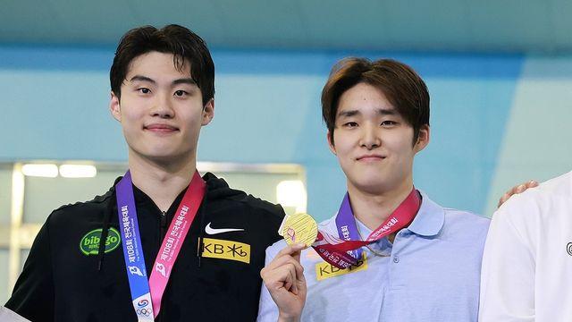[전국체전] 신기록 합작한 김우민·황선우 