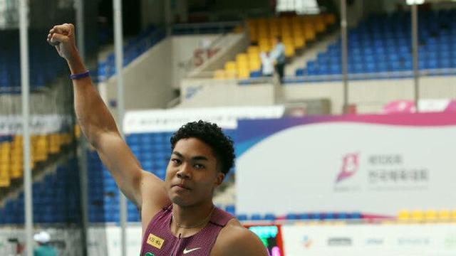 나마디 조엘진, 전국체전 2관왕…100m 이어 200m도 우승
