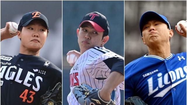 韓 야구 미래 밝다!…데뷔 첫해 PS 경험+대표팀까지, 경험 쌓는 강속구 영건들