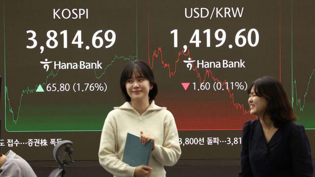 [마감시황] 코스피, 사상 첫 3800선 넘어 역대 최고치로 장 끝내