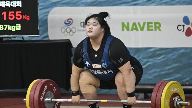 경기도 박혜정, 역도 여자일반부 87kg 이상급 3연패 달성 [포토뉴스]