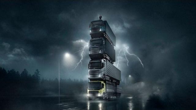 합성이 아니라는 광고.