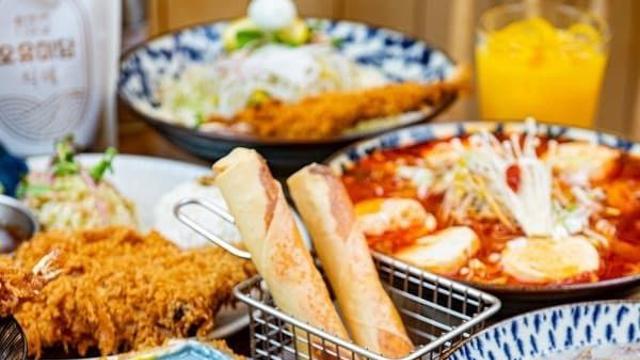 무지개 치즈 돈까스