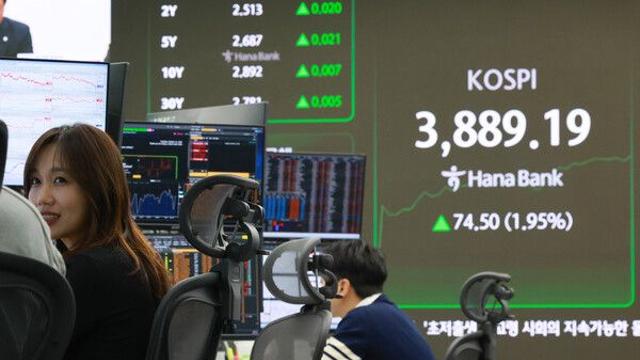 코스피, 반도체주 견인에 3880선 돌