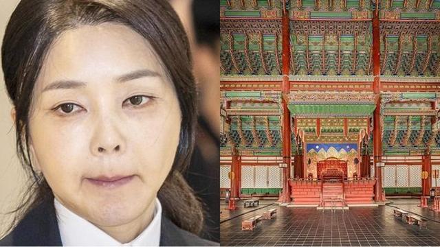 김건희 여사, 경복궁 '왕의 의자' 어좌에 앉은 사실 확인돼