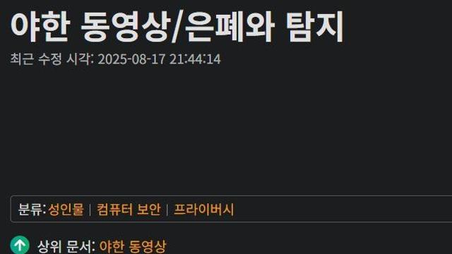 나무위키에서 가장 쓸데없는 문서