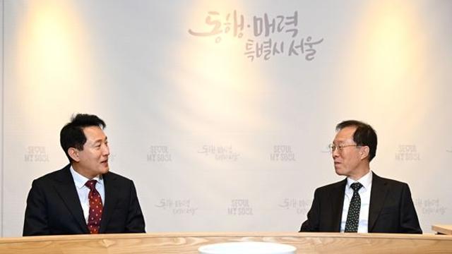오세훈 시장, 22일(수) 이석연 국민통합위원회 신임 위원장 면담