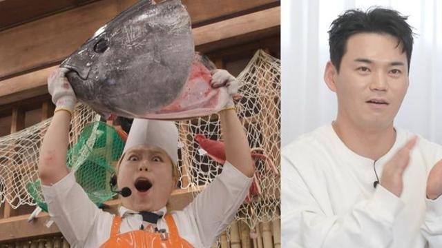 “이건 공룡 아냐?” 수빙수, 100kg 참치 해체쇼에 탁재훈도 입틀막