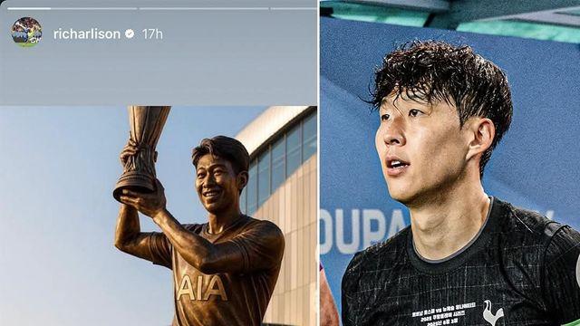 “SON, 밀라노 말고 북런던 올거지? 레전드 동상도 봐야지!” 토트넘 팬들 난리났다…AC밀란에 빼앗길까봐